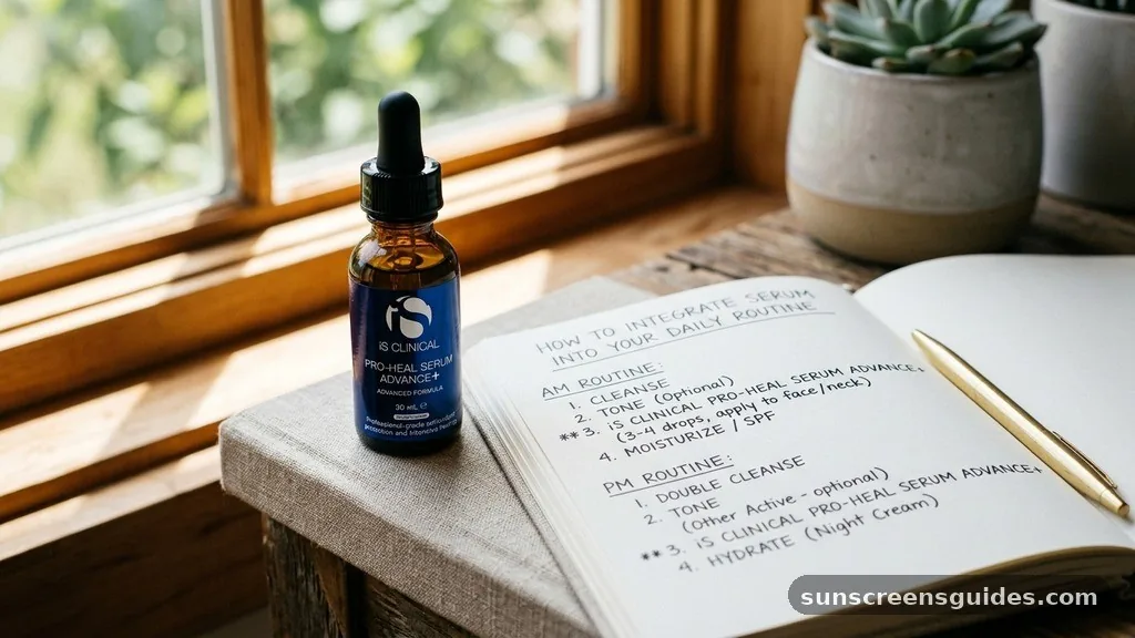 How to Integrate the Serum into Your Daily Routine - is clinical pro-heal serum advance