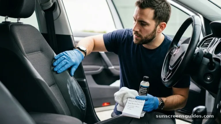 how to remove sunscreen from car interior