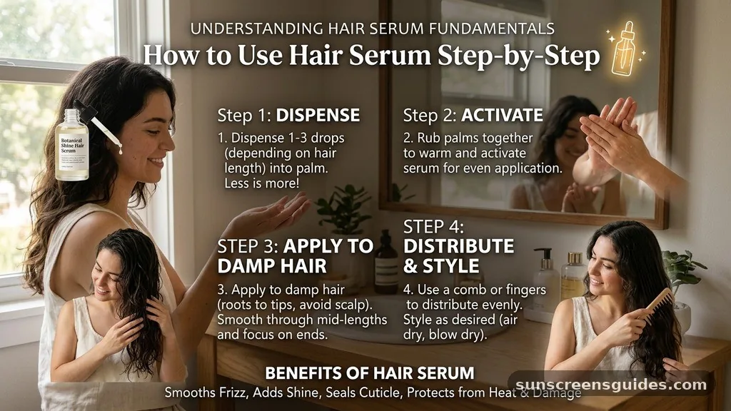 how to use hair serum
