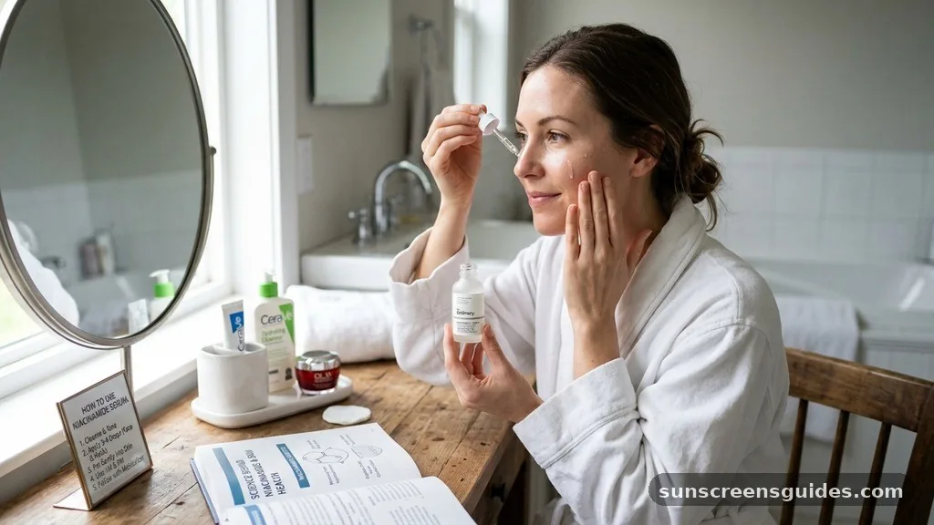 how to use niacinamide serum