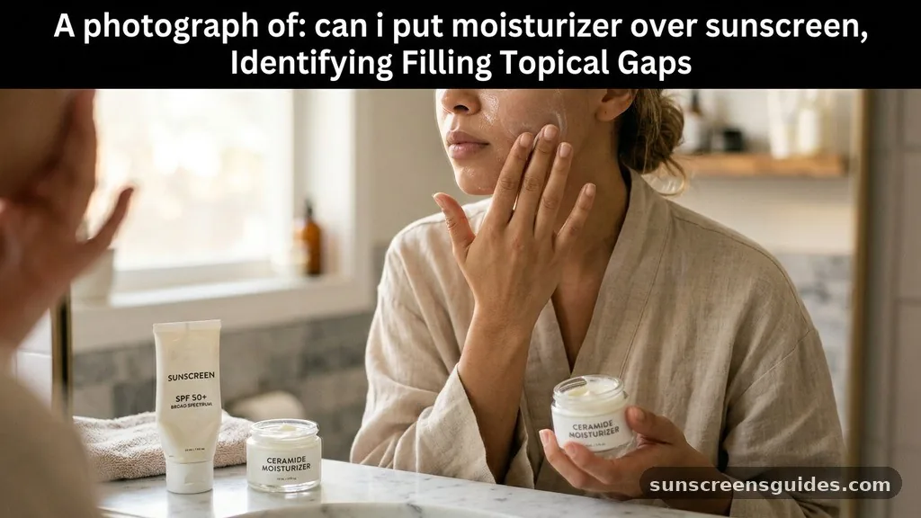 Identifying and Filling Topical Gaps - can i put moisturizer over sunscreen