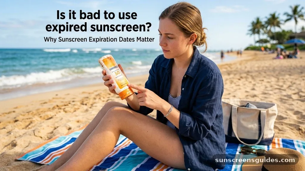 is it bad to use expired sunscreen