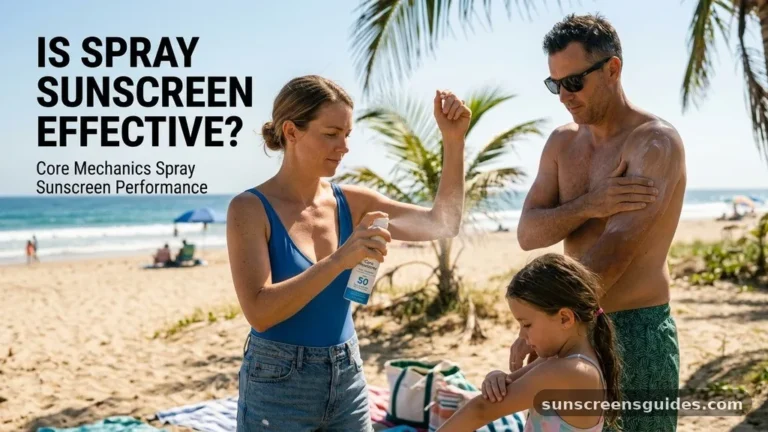 is spray sunscreen effective