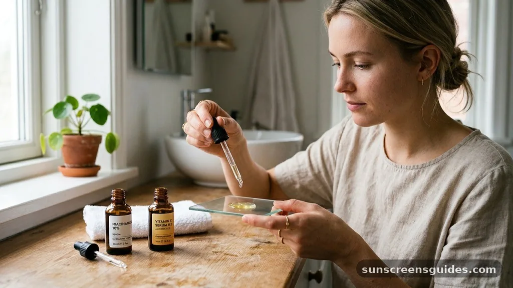 Mixing Niacinamide with Vitamin C - when to use niacinamide serum