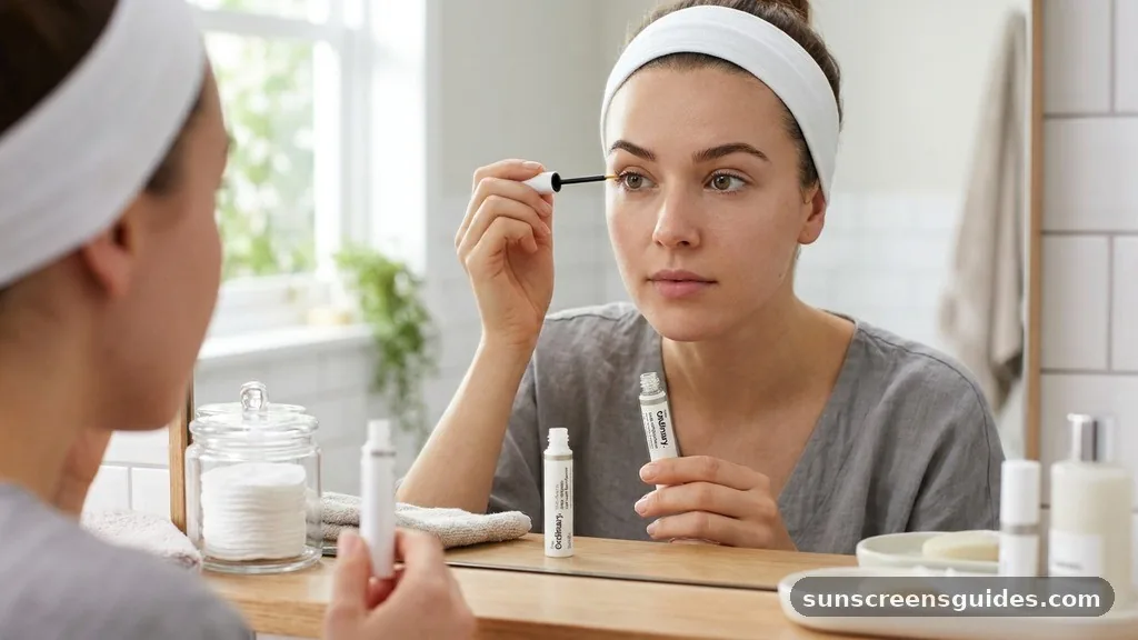 Preparing Your Eyes for Optimal Product Absorption - how to apply ordinary lash serum
