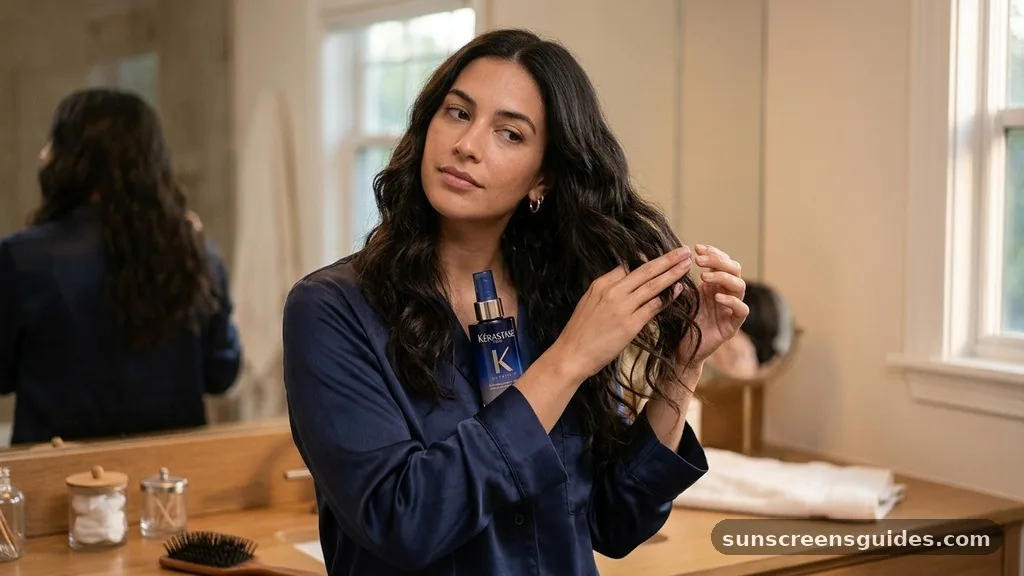 Preparing Your Hair - how to use kerastase magic night serum