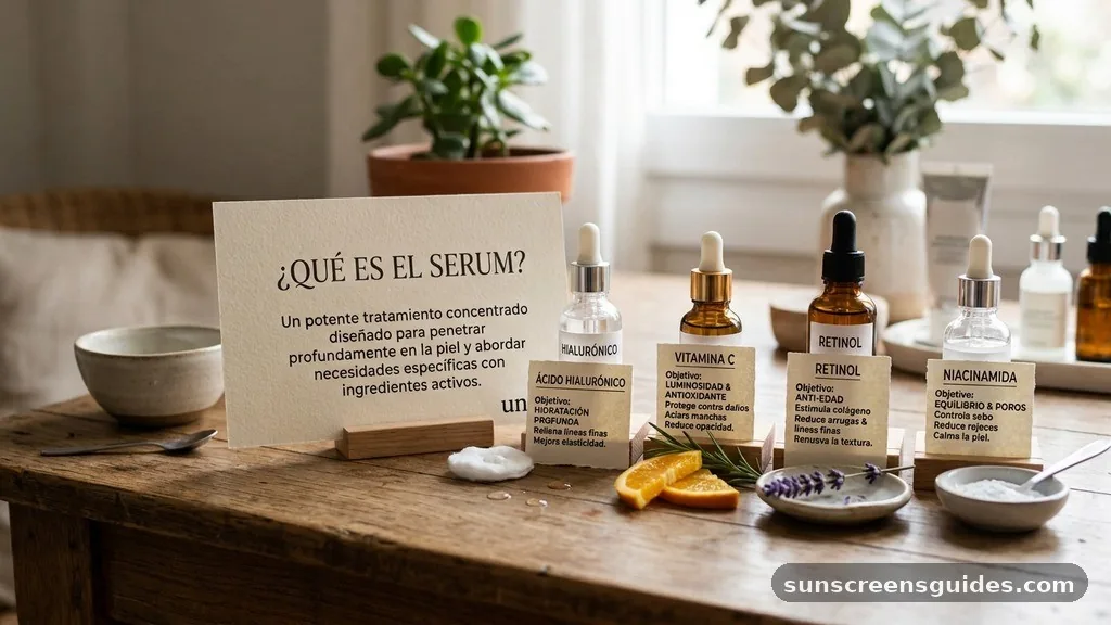 Principios activos comunes y sus objetivos - que es el serum