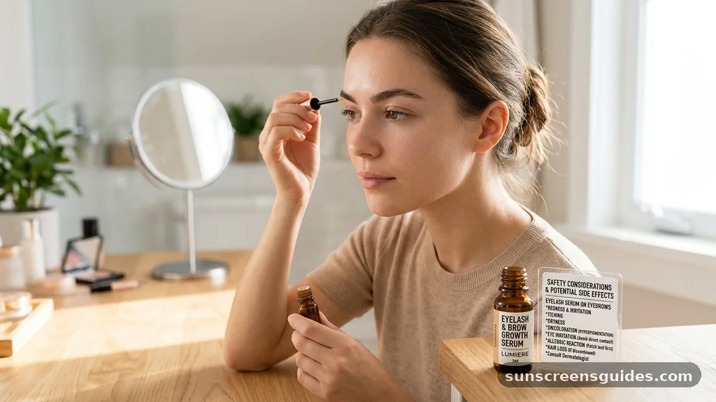 Safety Considerations and Potential Side Effects - can you use eyelash serum on eyebrows