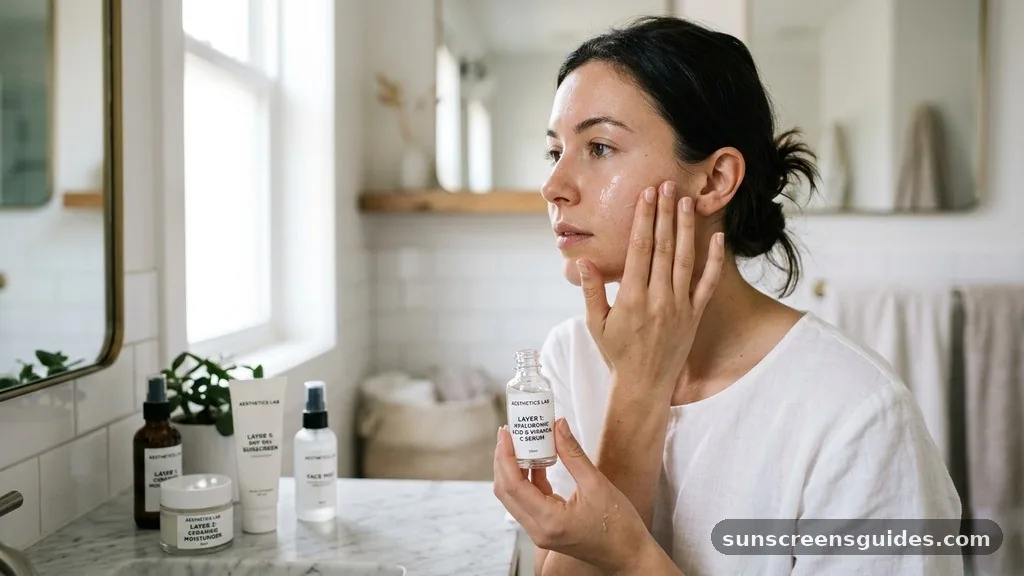 serum or moisturizer first