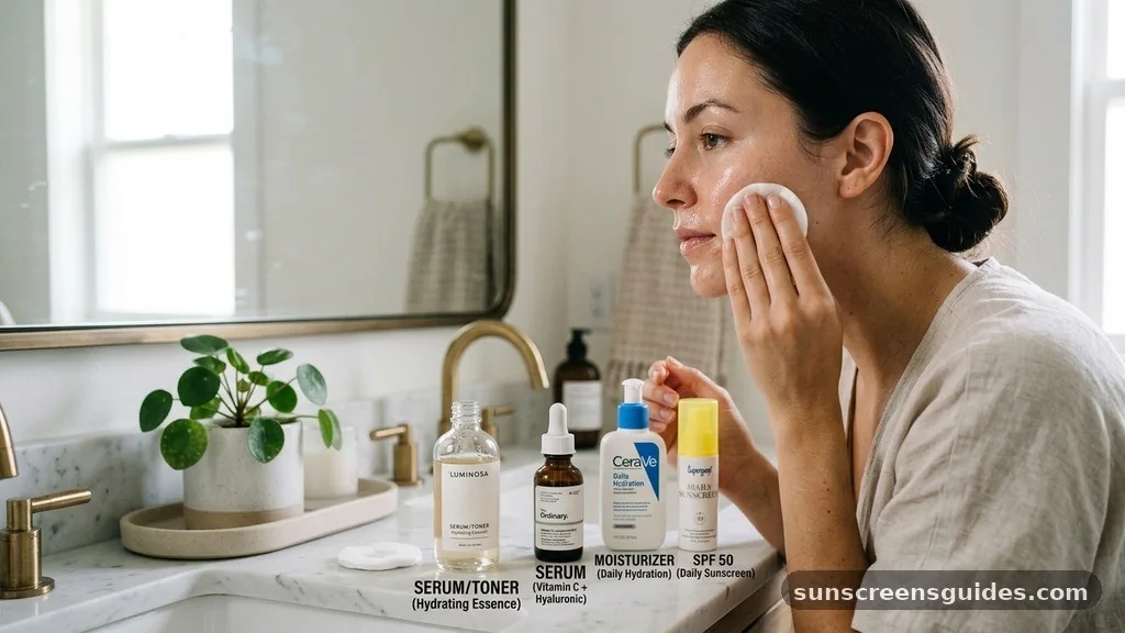 serum or toner first