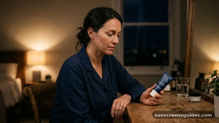 should you wear sunscreen at night