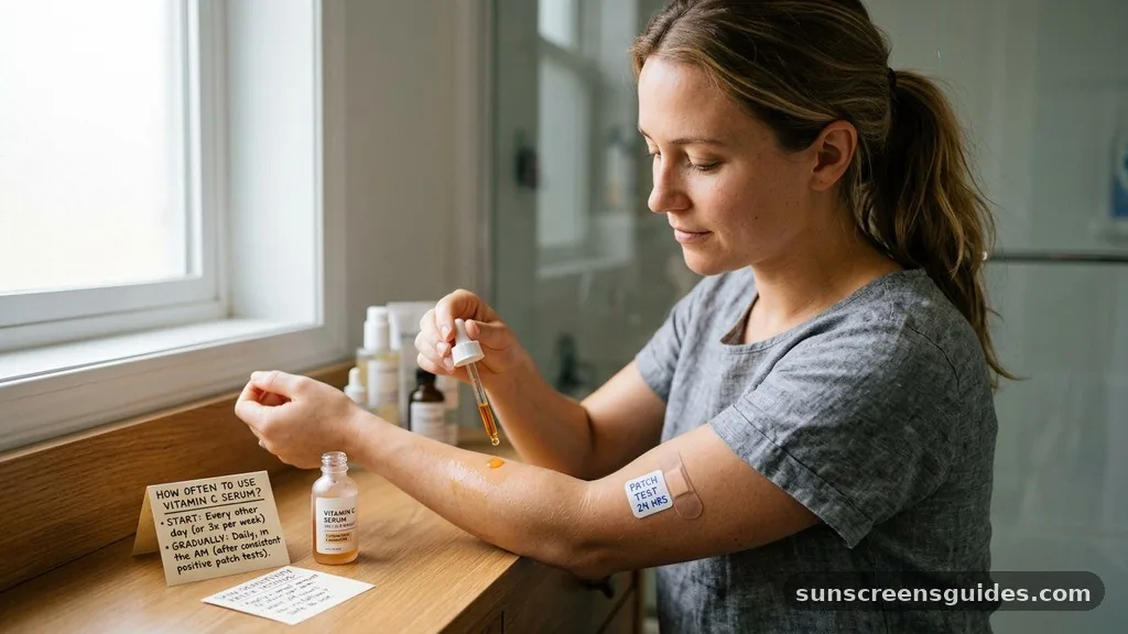 Skin Sensitivity and Patch Testing - how often to use vitamin c serum