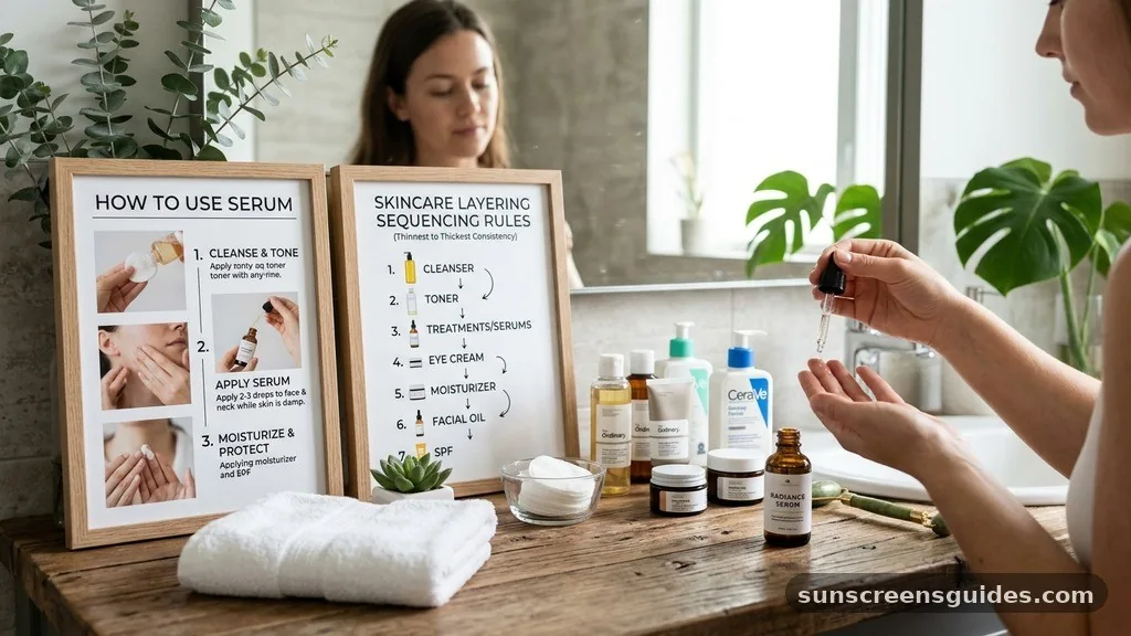 Skincare Layering and Sequencing Rules - how to use serum
