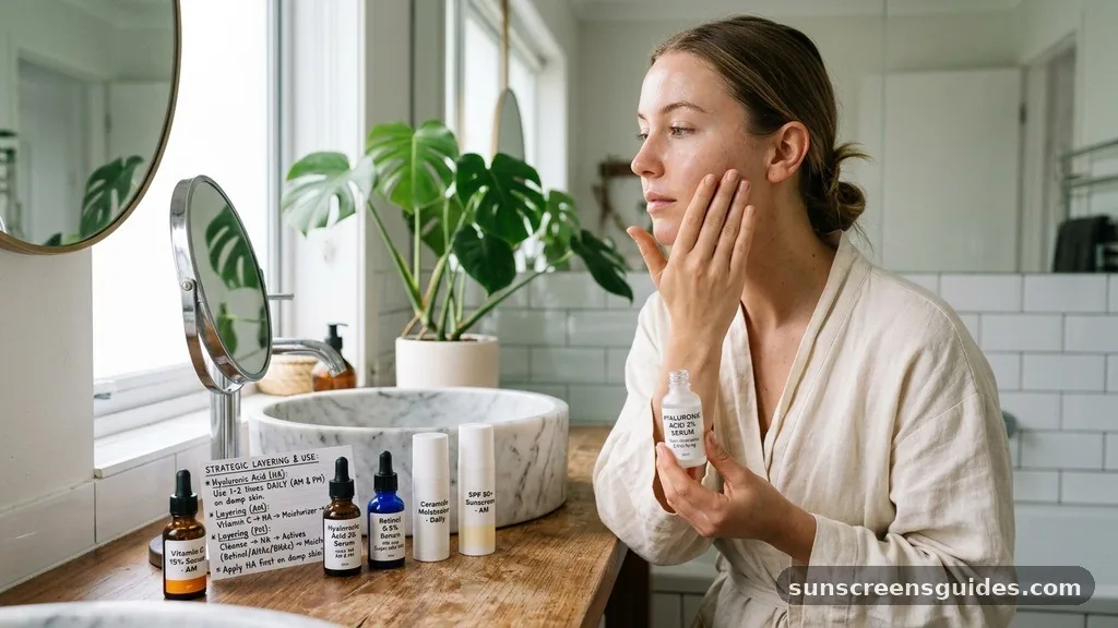 Strategic Layering with Other Actives - how often to use hyaluronic acid serum
