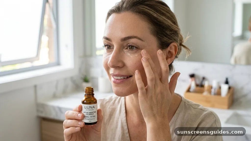 Targeting Specific Concerns with Active Ingredients - how to apply eye serum