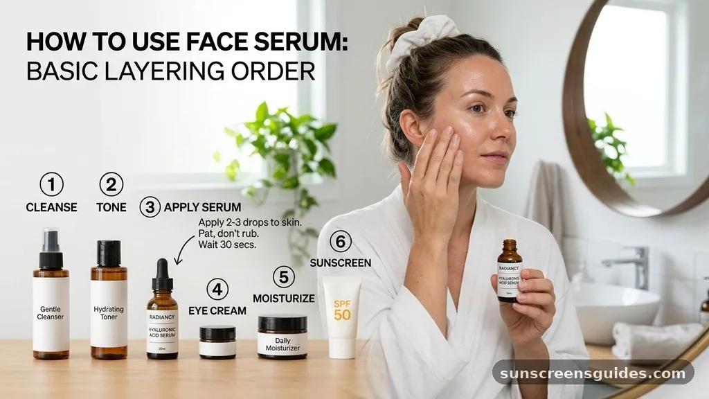 The Basic Layering Order - how to use face serum