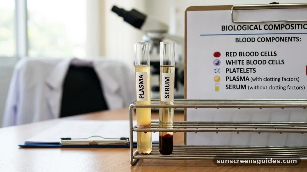 The Biological Composition of Blood Components - what's the difference between plasma and serum