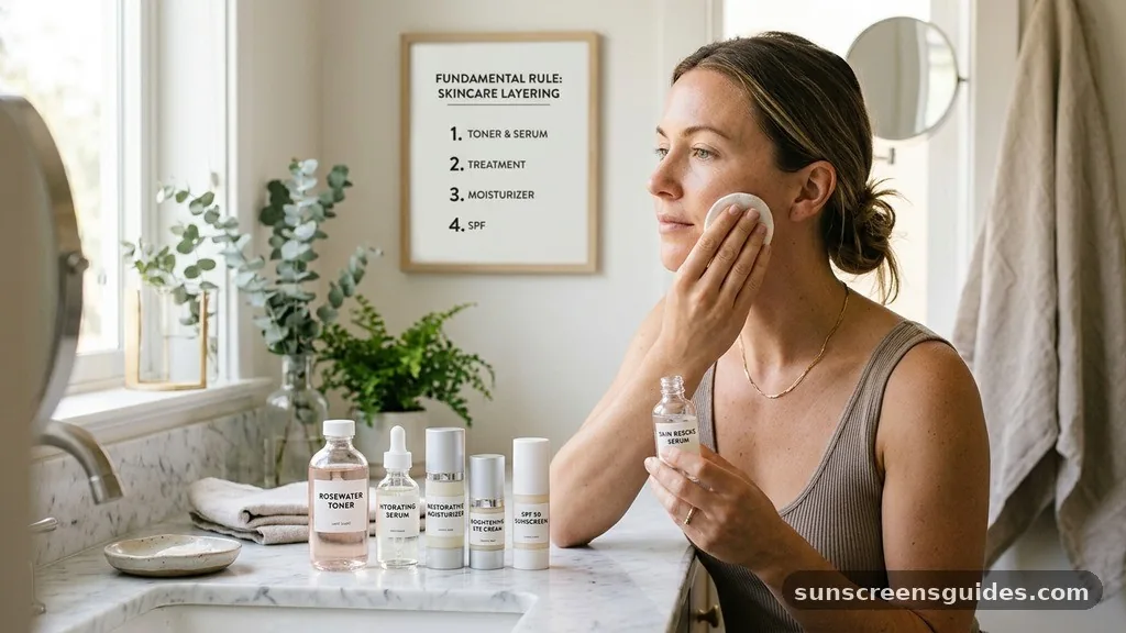 The Fundamental Rule of Skincare Layering - serum or toner first