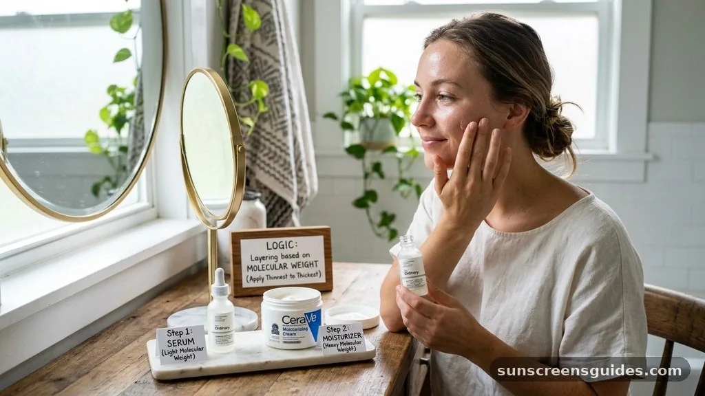 The Logic of Product Layering Based on Molecular Weight - do you use serum or moisturizer first