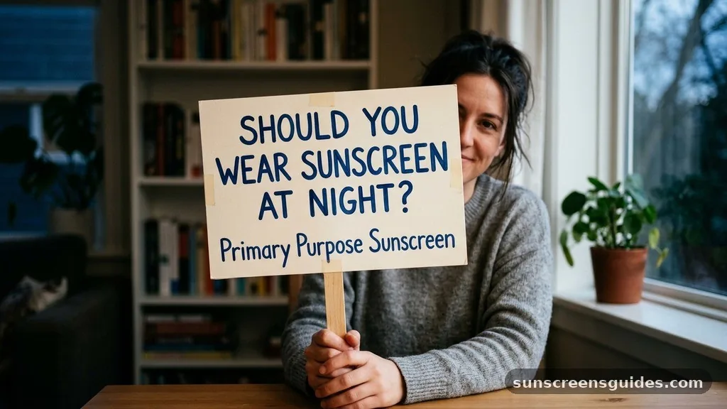 The Primary Purpose of Sunscreen - should you wear sunscreen at night