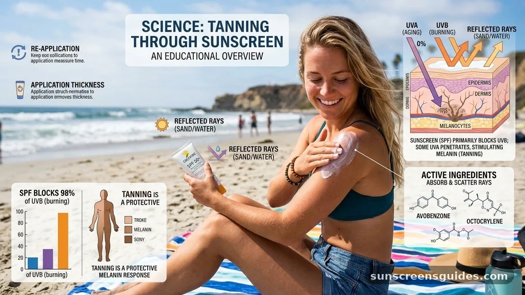 The Science of Tanning Through Sunscreen - can you tan while wearing sunscreen