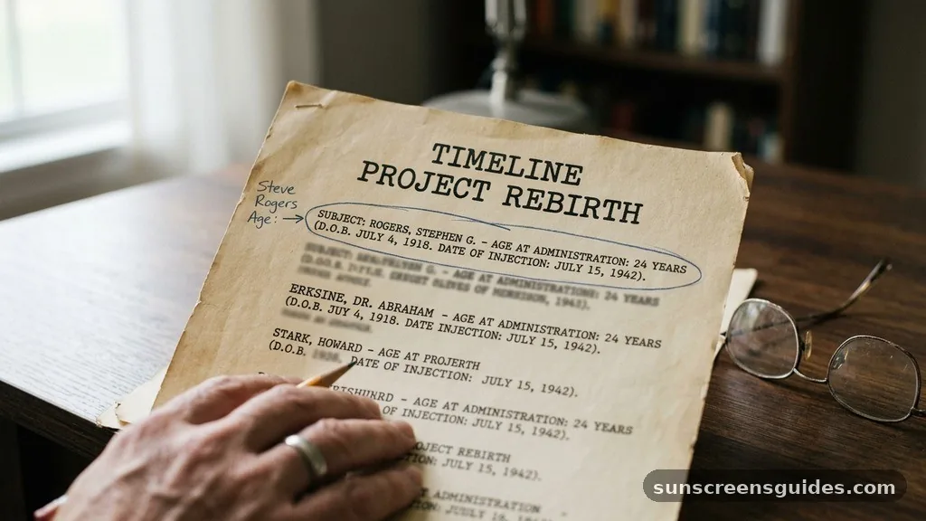 The Timeline of Project Rebirth - how old was steve rogers when he got the serum