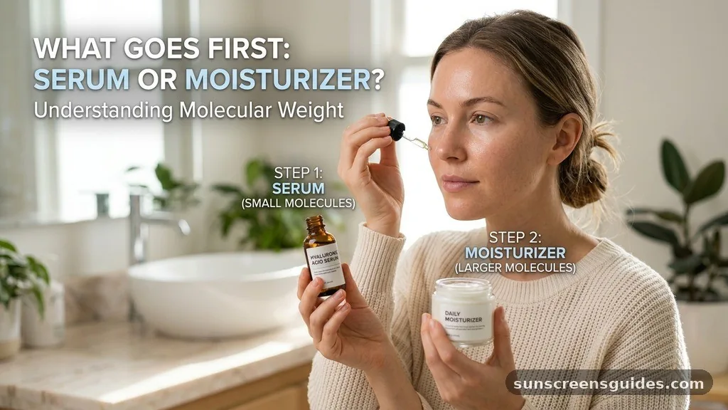 Understanding Molecular Weight - what goes first serum or moisturizer