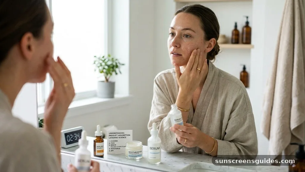Understanding Product Absorption and Layering Science - how long to wait between serum and moisturizer