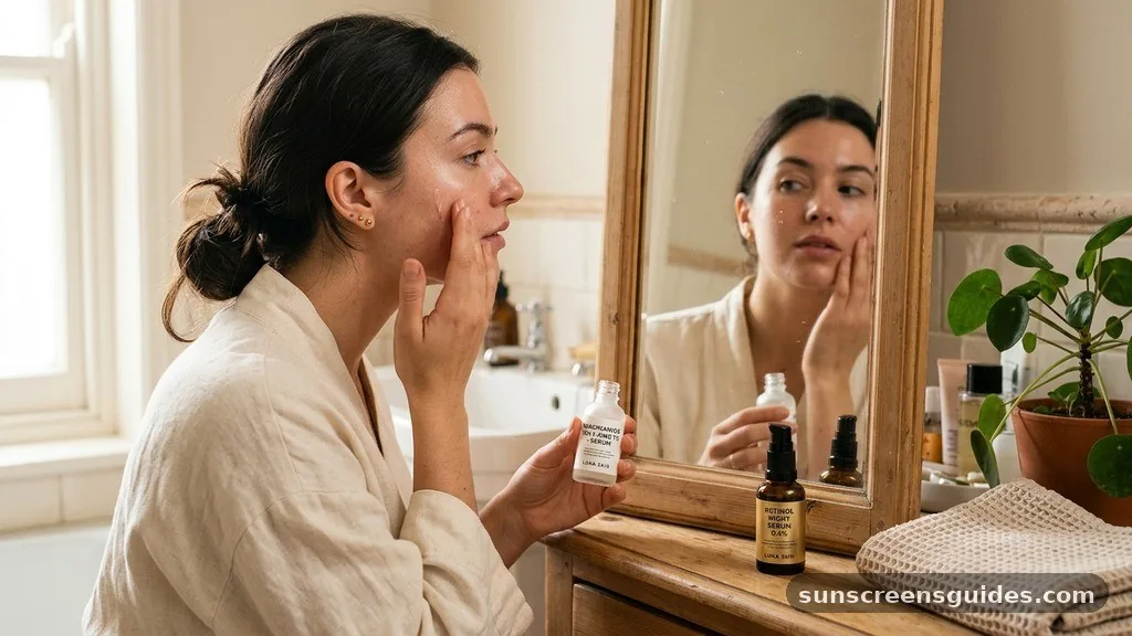 Using Niacinamide with Retinol - when to use niacinamide serum