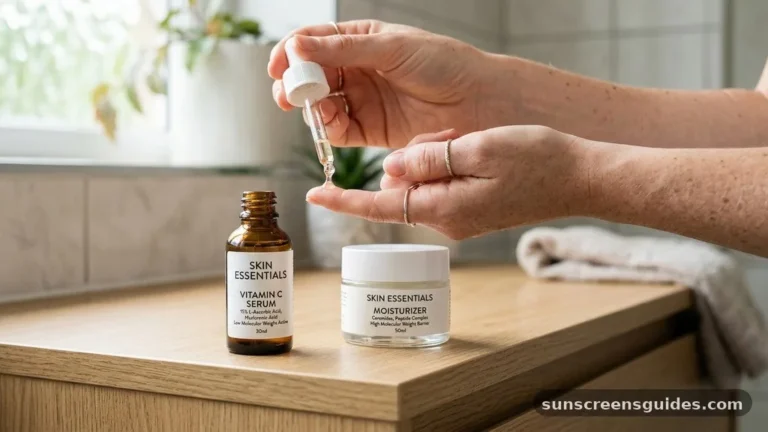 vitamin c serum before or after moisturizer
