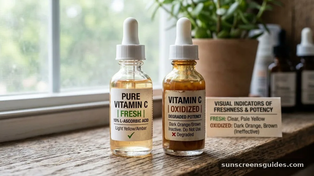 what color should vitamin c serum be