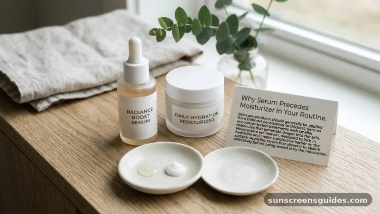 what comes first moisturizer or serum