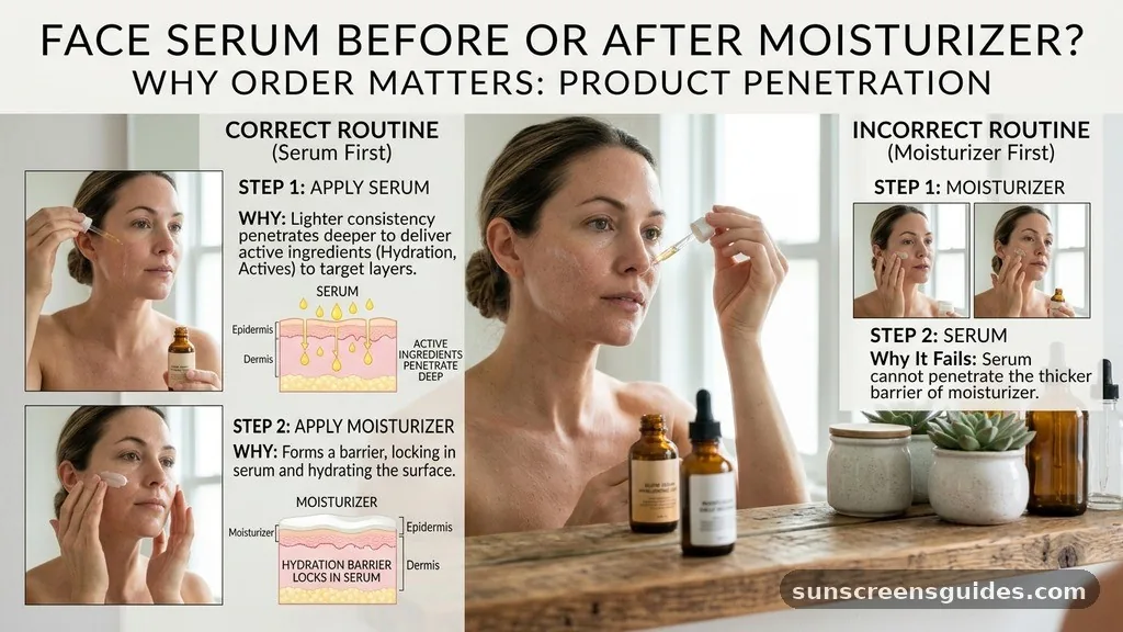 Why Order Matters for Product Penetration - face serum before or after moisturizer